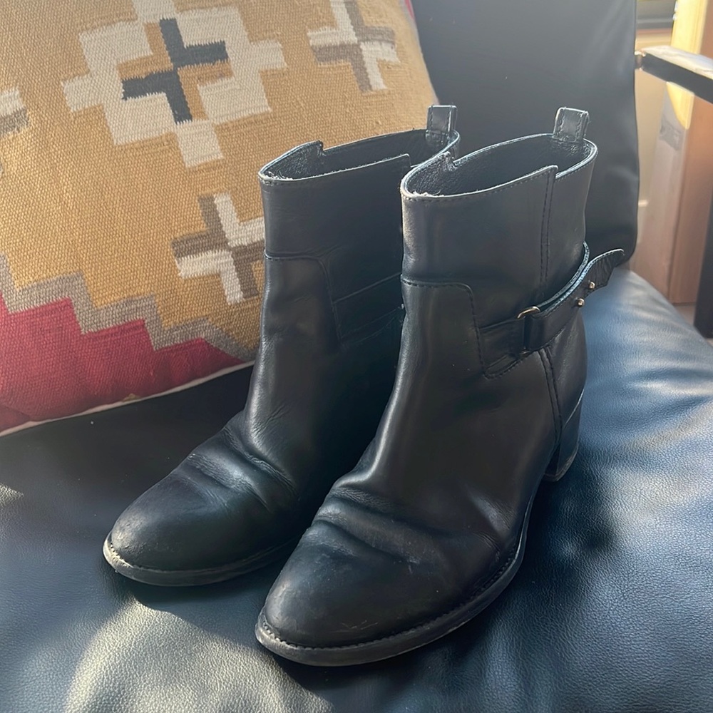 J crew Black Ankle Boots